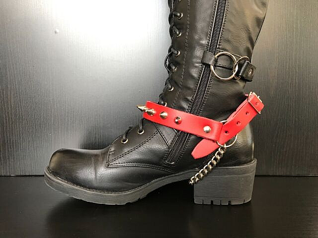 Boot Strap - Red - Spike