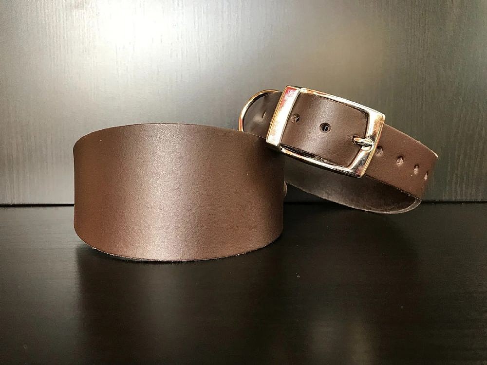 Greyhound Collar - Dark Brown