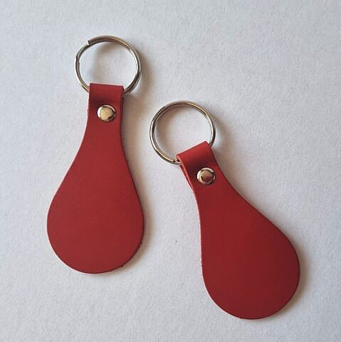 Key Fob - Wine Red - Pear