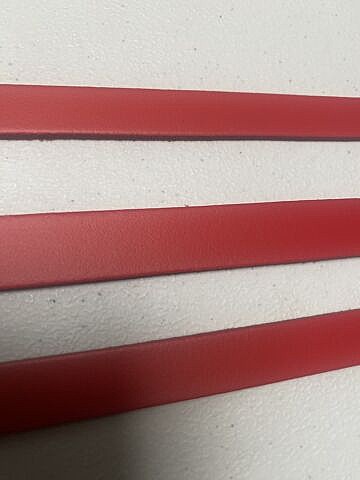 Leather Straps  - Red